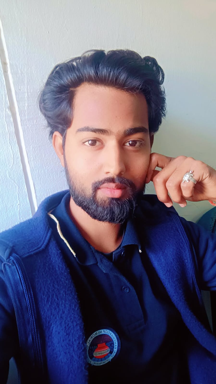 Samrat in Blue Formal Shirt